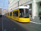 Zadn elo nov tramvaje Flexity Berlin. Toto je jednosmrn proveden