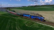 Ppe parnch lokomotiv 477.013 + 477.043 pr metr ped Kladnem 13.5.2017.