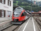 Schruns, koncov stanice soukrom (by na pr spojch jezd vozidla BB) Montafoner Bahn