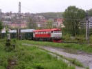 749.008 s protokolrnm vlakem z muzea v Lun, Praha-Smchov severn nstupit, 10.5.2013