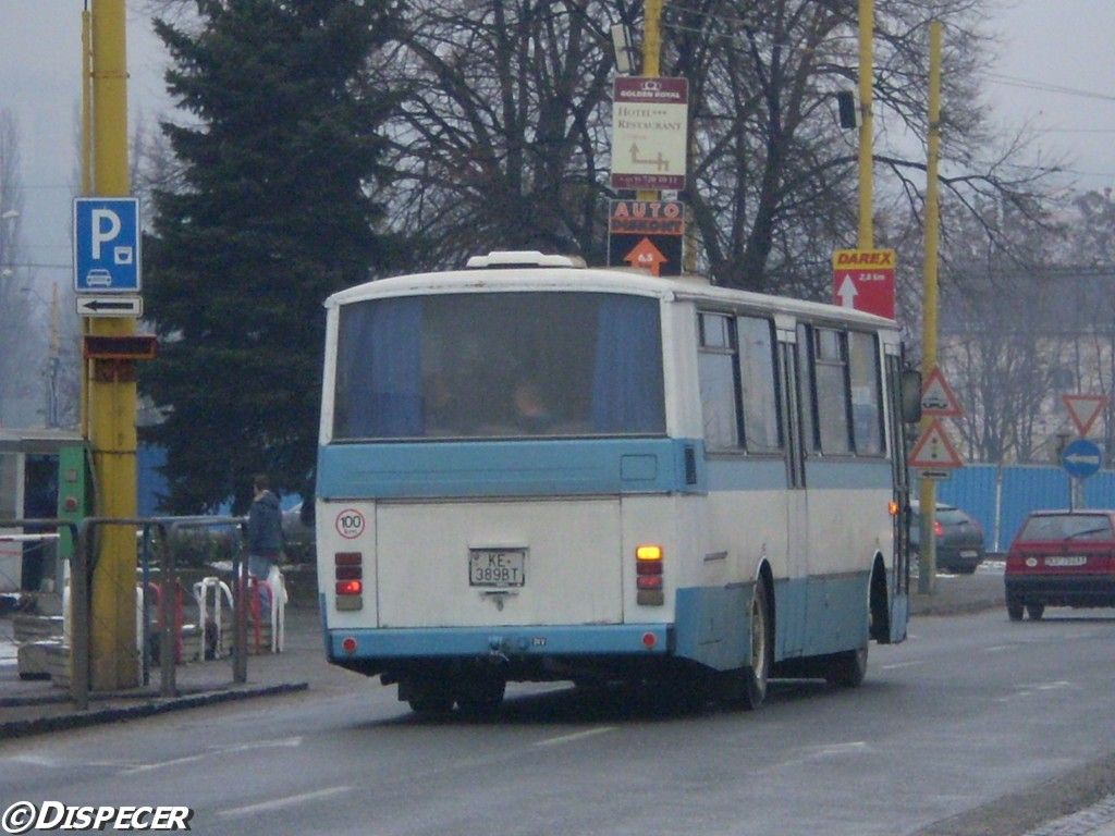 Karosa C 734.00 (KE-389BT) prechdza Nm. osloboditeov... ©Dispecer, 31.01.2008