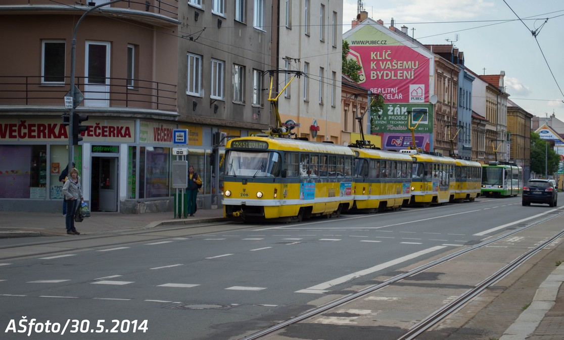 trdl tramvaj v zastvce Liliov. 30.5.2014