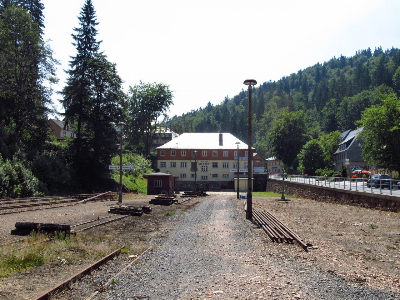 Oputn ndra Kurort Kipsdorf (koncov stanice zkokolejky), 4. 8. 2015