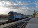 Vlak Basarabeasca - Kiinv po dojezdu do clov stanice (29. IV. 2017)