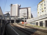 Vjezd do stanice Wien Mitte (smr Wien Pratestern).