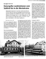Článek v časopisu Eisenbahn-Amateur