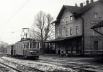 Historická fotografie z dob tramvajového provozu.