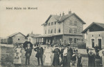 Budova na dobov� pohlednici. Zaj�mav� je 