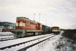 742.420 čeká na odjezd v Mn do Plzně v žst. Blatno u Jes. 10.1.2004