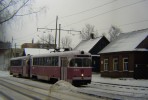 Daugavpils 12.03.1999 - Valkas iela. Nebyl by to Daugavpils, kdyby vechny tramvaje vypadaly stejn!