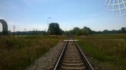 Pardubice hlavn ndra, "jin spojovac kolej", pejezd P4935 a hranink v km 2,662 koleje