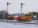 Snhov frza se pipravuje na odjezd a frzovn trati 243.(foto Pavel Valenta 15.12.2010)