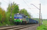 Boguszow Gorce : EU07-80 + SM42-2196 s nkladnm vlakem z Czarnego Boru