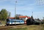 Soupravy vlak Sp 1939 a Zvl.Sp 10701 odstaven ve Men.