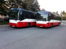Autobusy Karosa Ares 15M ev..8924 a 8922 odstaven na manipulan ploe zastvky Stochov, nmst.
