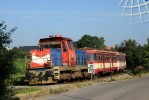 Sp1892 v �ele se 714.214 veden� kv�li v�luce odklonem p�es Prahu Zli��n, 5.8.2013