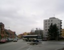 Kiovatka ulic Svobody a Tboritsk, v pozad sdlit Hlink.