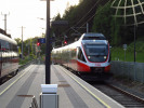 Taktov kiovn vlak ve stanici St. Stefan-Vorderberg