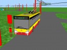 �koda 24Tr ev.�. 125 stoj� v zast�vce U To�ny na lince 4.