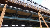 elezn most 29.6.2018 - veden troleje pod mostem