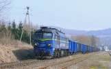 Nowa Ruda Slupiec : ST44-1223 s nkladnm vlakem do Scinawky Srednie, na postrku ST44-1222