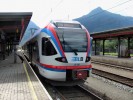 Flirt BLB na spoji S-Bahn Salzburg a jeho konen/vchoz stanice Golling("-Abtenau")