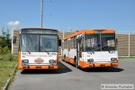 Ev. �. 50 (�koda 14 Tr R) a ev. �. 63 (�koda 14 Tr 08/6) odstaven� v are�lu vozovny MDPO.