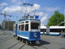 Historick tramvaj u ndra na soukrom jzd