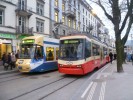 Zurich Stadlerhofen - setkn s mstskou tramvaj.