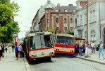 Trolejbusy 14Tr . 441 a 429, Plze, Mikulsk nmst, erven 1994