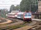 Zvltn vlak na RD do J. Hradce v st. Jihlava msto, 9. 9. 2017