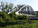 most cez Hron v podveernm nsvitu