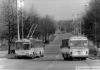 1995 - vlevo tyka jezdc ze Slunen, vpravo autobusov tinctka do Ohrazenic