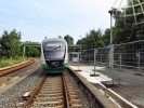 Desiro spolenosti Vogtlandbahn krtce po pjezdu na ndra Plauen-Crieschwitz