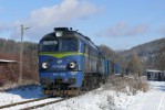 Nowa Ruda-Slupiec : na postrku 13 vozovho nkladnho vlaku z Klodzka, vpedu ST44-1223