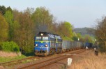 Scinawka Srednia : ST44-1238 + ST44-1211 s nkladnm vlakem z Klodzka 