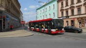Autobus nhradn dopravy SOR . 533 v Palackho ulici