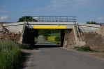 Most pes silnici do Bor m ji dokonenou mostovku i pod 1. TK, pohled smr Rousmrov