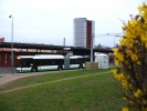 Kloubov� trolejbus �KODA 27Tr na zku�ebn�ch j�zd�ch v Praze.