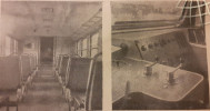 Pohled do interiru a na stanovit strojvedoucho u "starho" pantografu - elezni 12/1960