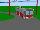 �koda 17Tr ev.�. 4  proj�d� zat��ku p�ed zast�vkou Kerchov.
