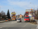 Vstavba trolejbusov trati - Otrokovice, nmst 3. kvtna