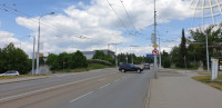 Odoboen staronov trolejbusov trasy do ul. Kohoutova