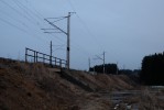 Tra . 250 od mostu pes silnici do Bor, pohled smr Brno, okol trati bylo pkn vyklueno