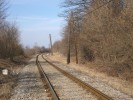 trasa vpravo na stejn� �rovni s trat� Tren��n - Chynorany, pohled k Tr.