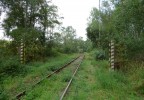 br�na zem�d�lsk� fabriky - pohled po vle�ce z fabriky zp�t k Trhov�mu �t�p�novu