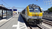 Obrat osobnho vlaku v Kleinbettingen z/do Lucemburku
