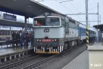 754 031-3 po pjezdu do stanice Zbeh na Morav jako R 904, 2.1.2012