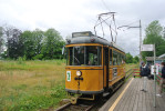 zkorozchodn tramvaj z roku 1945 z Aarhusu