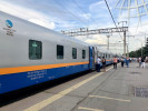 Almaty-2, jednotka Talgo na vlaku 001X AlmatyTakent